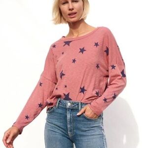 Sundry Stars Easy Long Sleeve Top Faded Rose